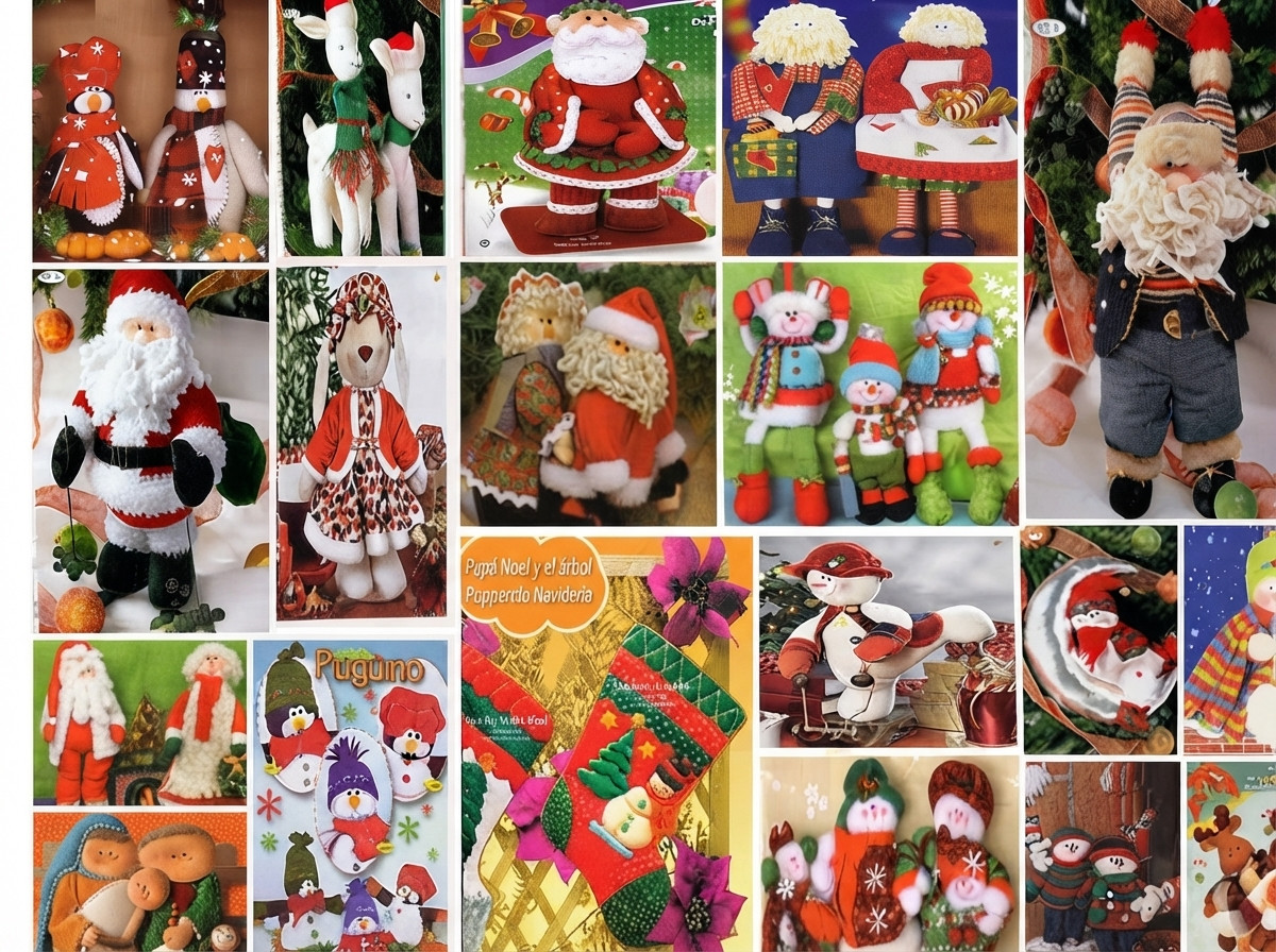 Gratis revistas pdf descargable moldes muñecos de navidad trapo