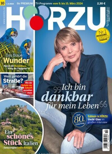 Cover: Hörzu Fernsehzeitschrift No 10 vom 01  März 2024