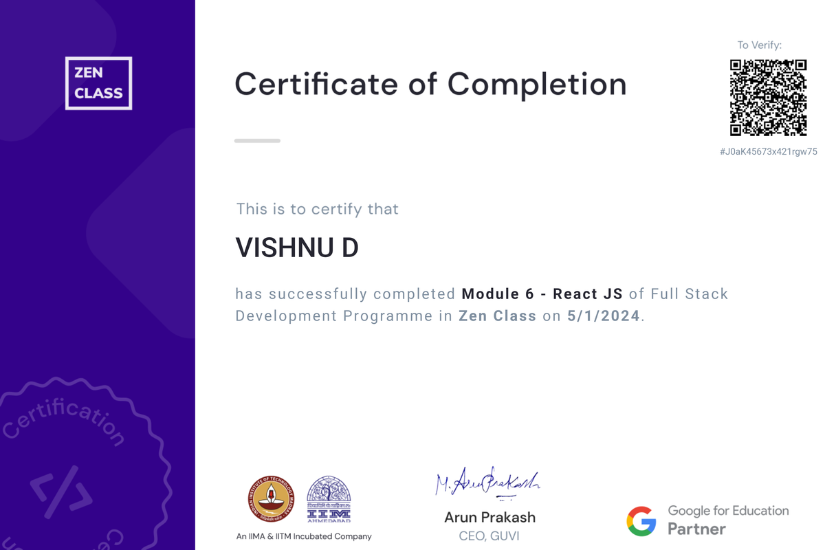 Vishnu D - Full Stack Developer (MERN) | LinkedIn