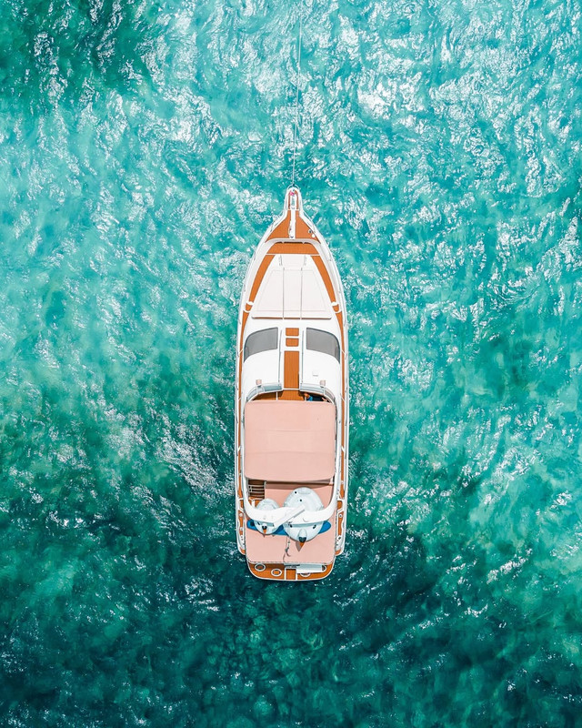 Mr Sea 50 ft yacht charter Cancun - Interior view showing luxury amenities and comfortable seating for 22 guests