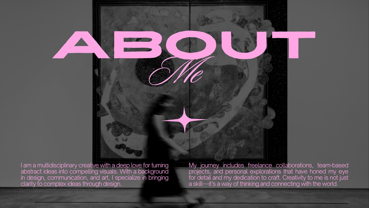 Black and Pink Modern Clean Portfolio Presentation