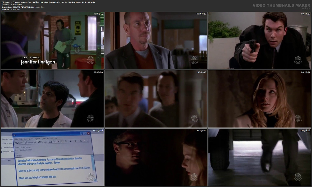 Crossing Jordan - 304 - Is That Plutonium In Your Pocket, Or Are You Just Happy To See Me.mkv