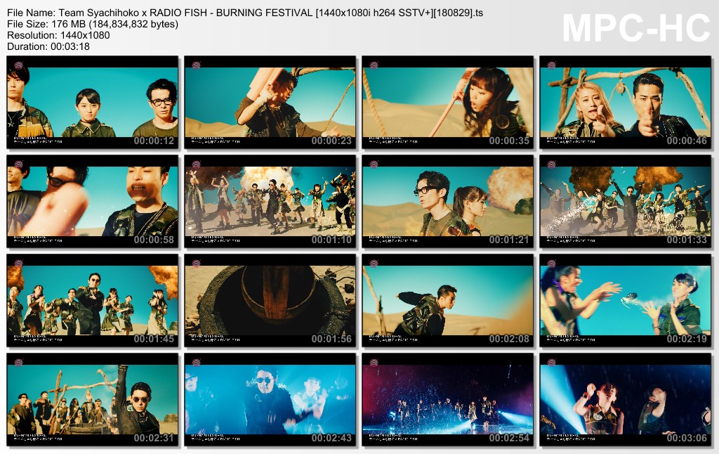 Team Syachihoko x RADIO FISH - BURNING FESTIVAL [1440x1080i h264