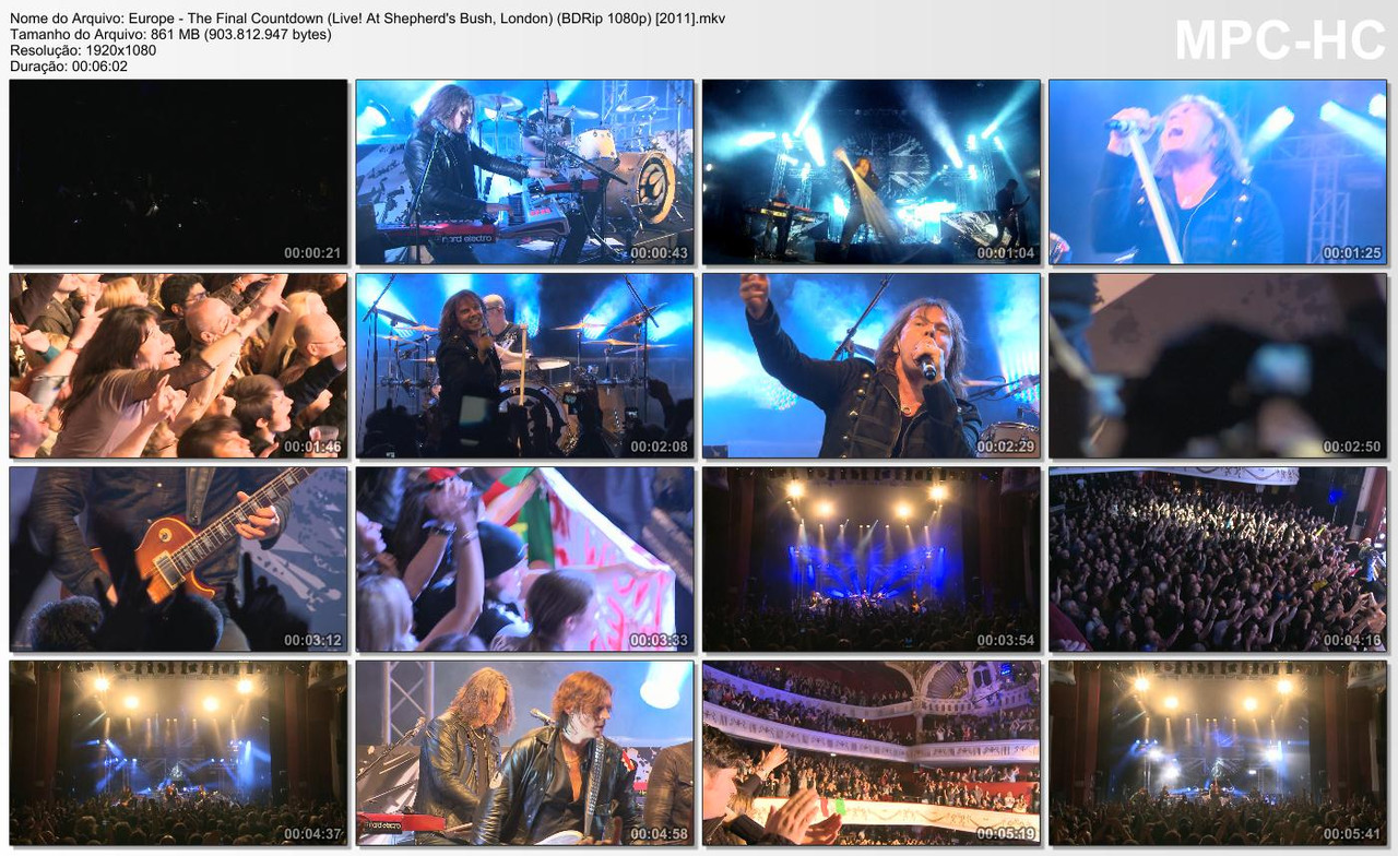 Europe - The Final Countdown (Live! At Shepherd's Bush, London) (BDRip 1080p) [2011]