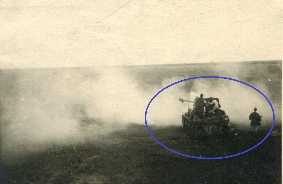 Foto WW II FRont Gefecht Panzer Jäger