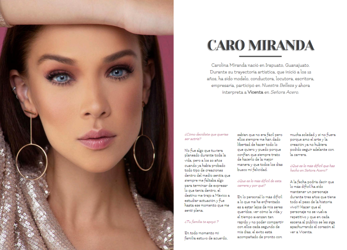 Carolina Miranda en revista Styles | Comunidad de Telenovelas