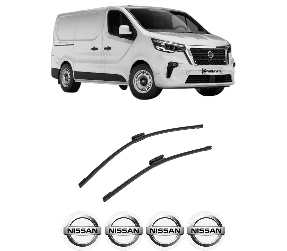 Set stergatoare auto NISSAN PRIMASTAR Van (X82) din 2021, pentru parbriz auto, 2 bucati, Bosch Aerotwin Multi, din cauciuc siliconat rezistent, 4 Stickere Auto NISSAN