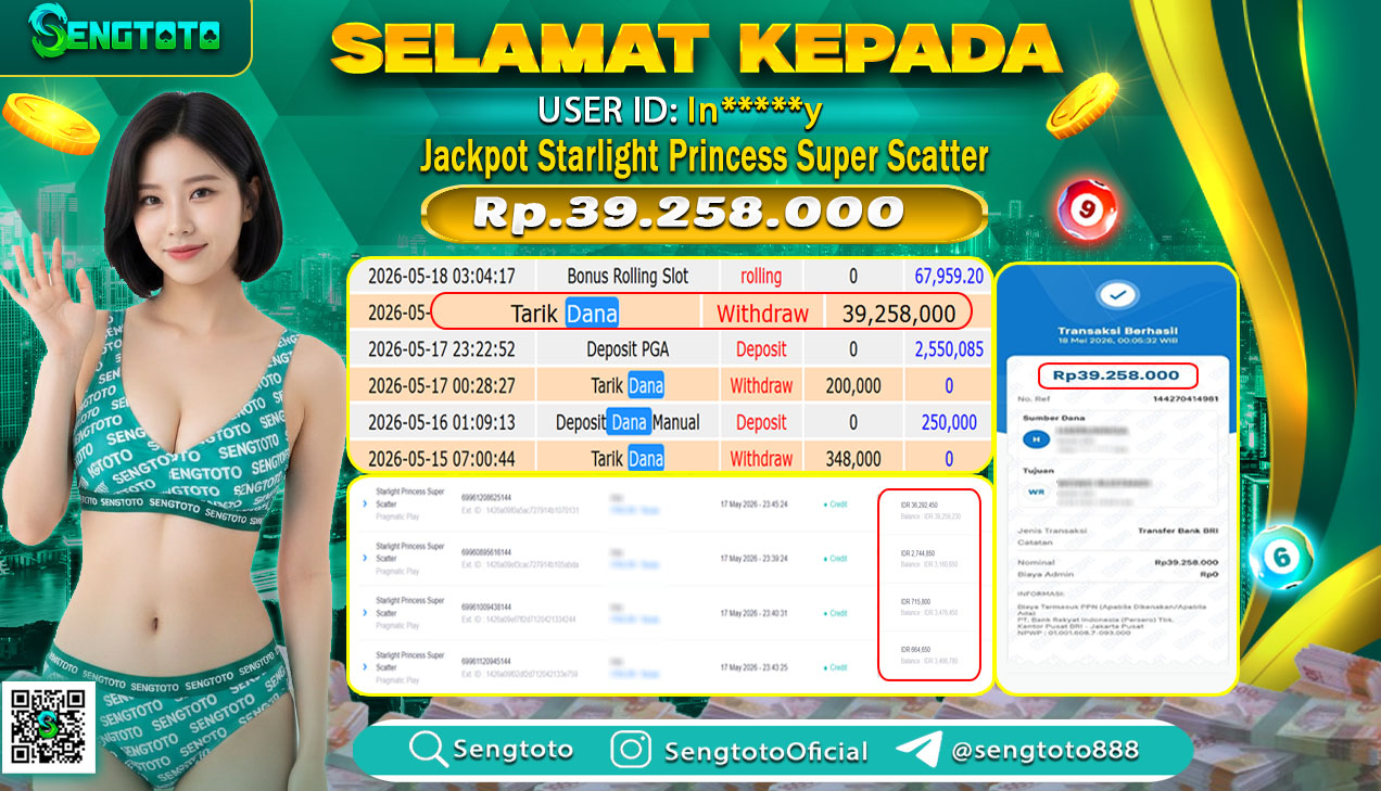 BUKTI PEMBAYARAN SLOT  STARLINGT PRINCESS SUPER SCATTER