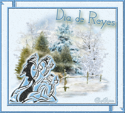Paisaje Nevado con Reyes Magos Dia-de-reyes