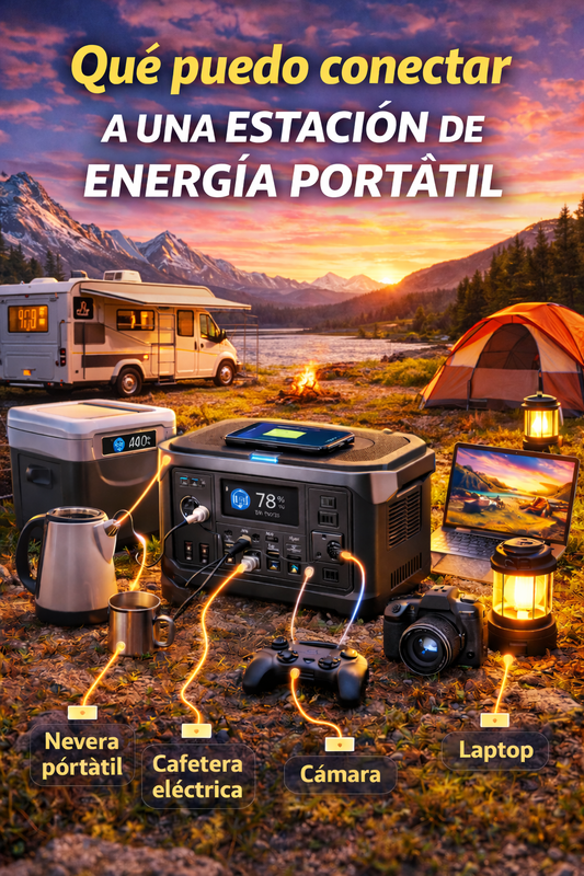que puedo conectar estacion energia portatil dispositivos