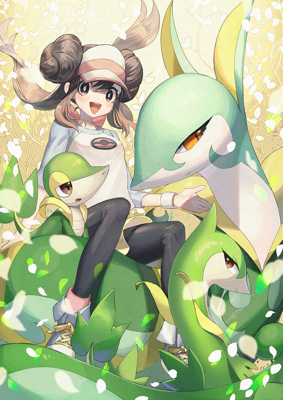 rosa-snivy-serperior-and-servine-pokemon