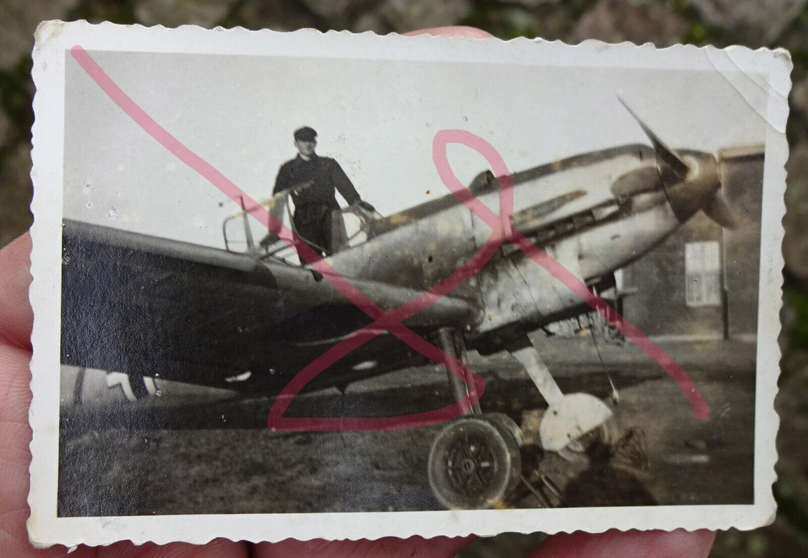 original Foto ME 109 Jagdflugzeug frühes Model 3