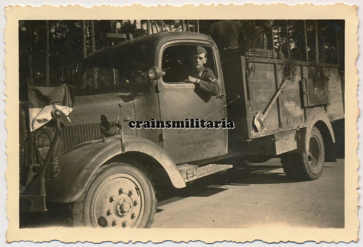 Orig. Foto Mercedes Benz L 3000 Lkw FJR1 Fallschirmjäger Autobah