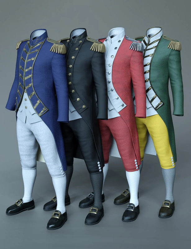     dForce Naval Uniform Textures 