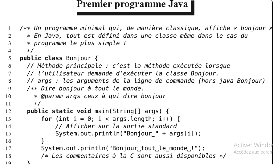 Programmation objet en Java