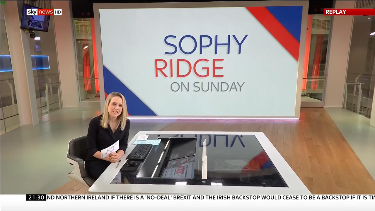 27 January - 21.30.00 - Sophy Ridge On Sunday. A new kind of pol