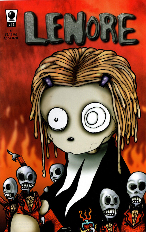 Lot of 6 Lenore comics #1-5 and #9