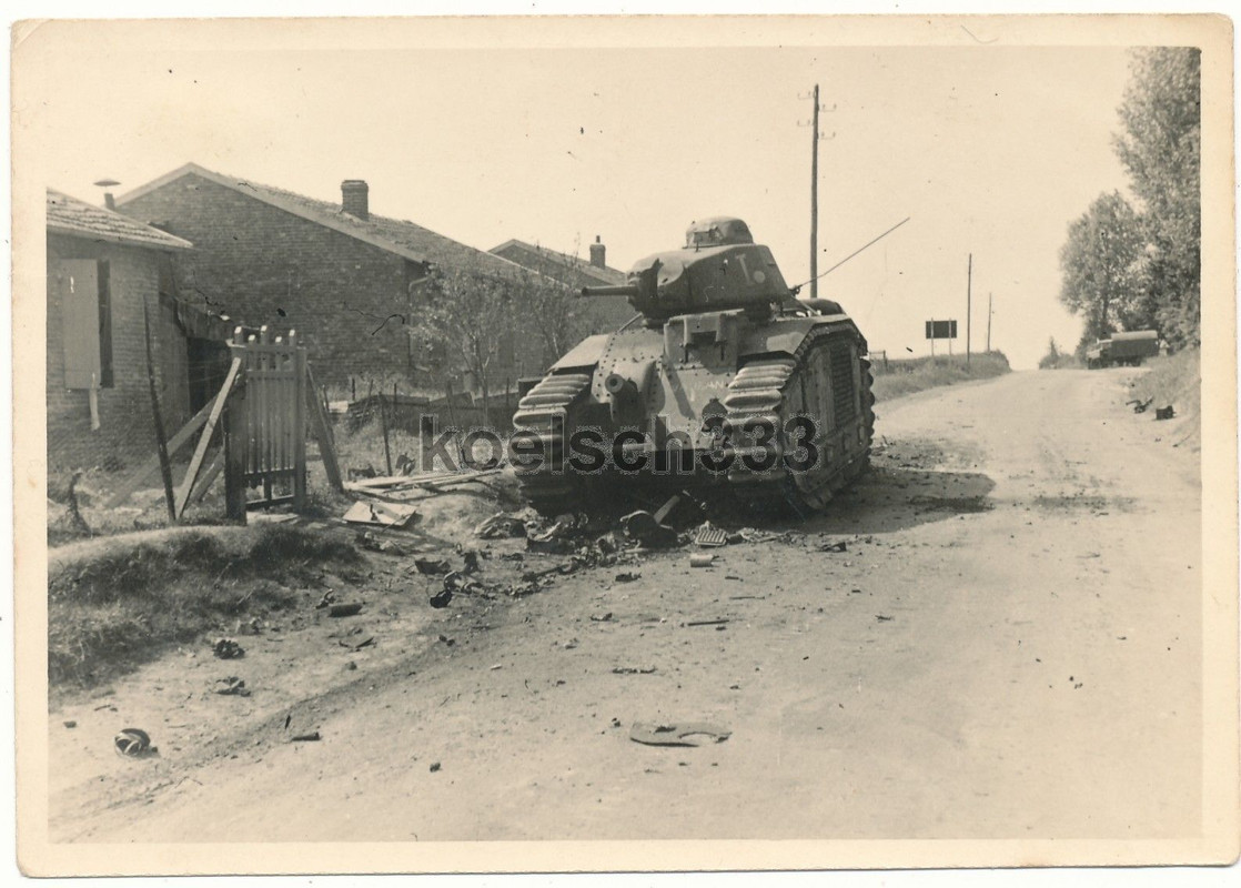 Champien Roye französischer Char B 1 Panzer VAUB