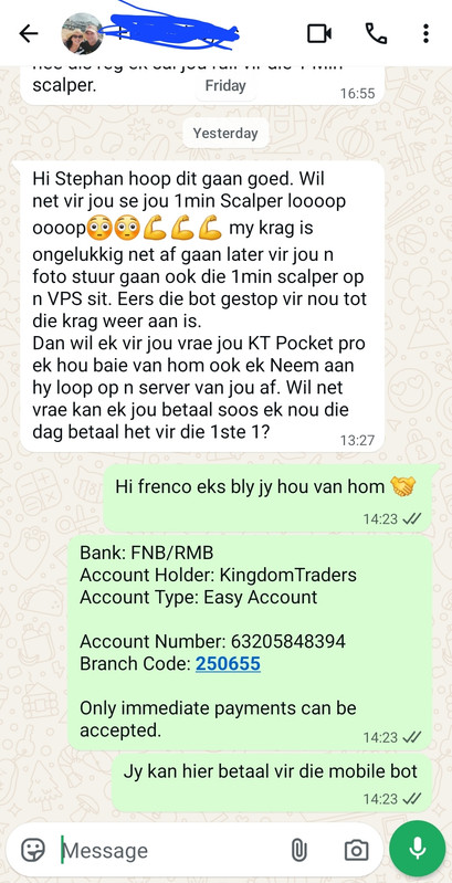 Client feedback