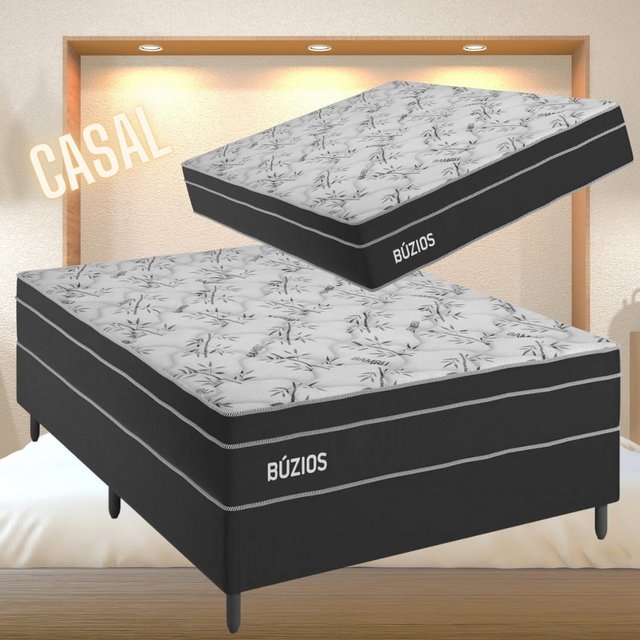 Cama Box Casal (Box + Colchão em Molas) – Plumatex Búzios