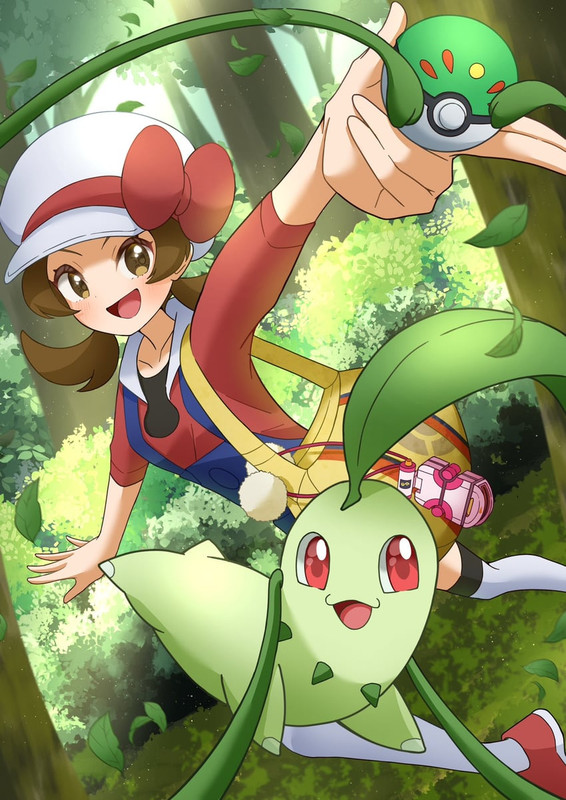 lyra-and-chikorita-pokemon-and-1-more-dr