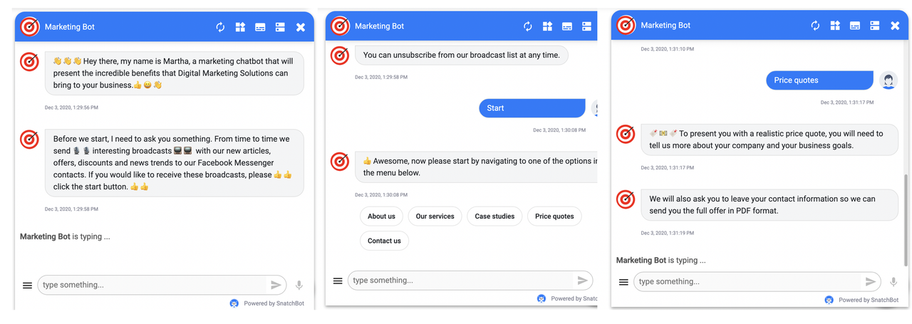Chatbot marketing strategies and examples
