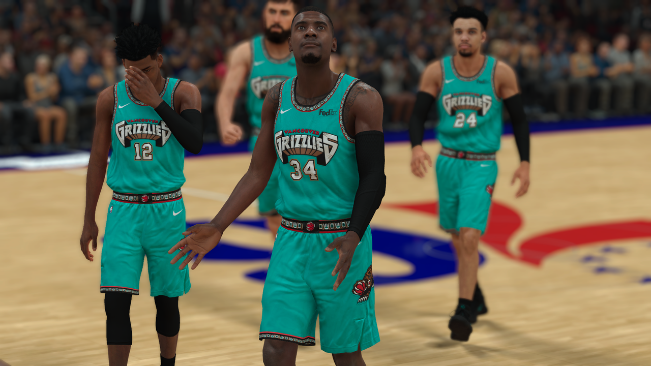 vancouver grizzlies jersey 2k19