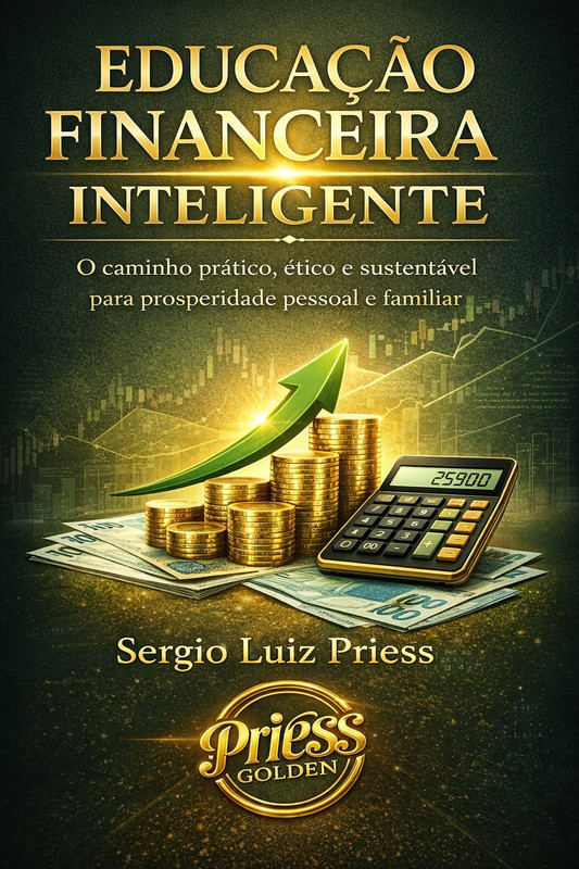 Livro Educação Financeira Inteligente de Sergio Luiz Priess sobre educação financeira, investimentos, planejamento financeiro, prosperidade e liberdade financeira