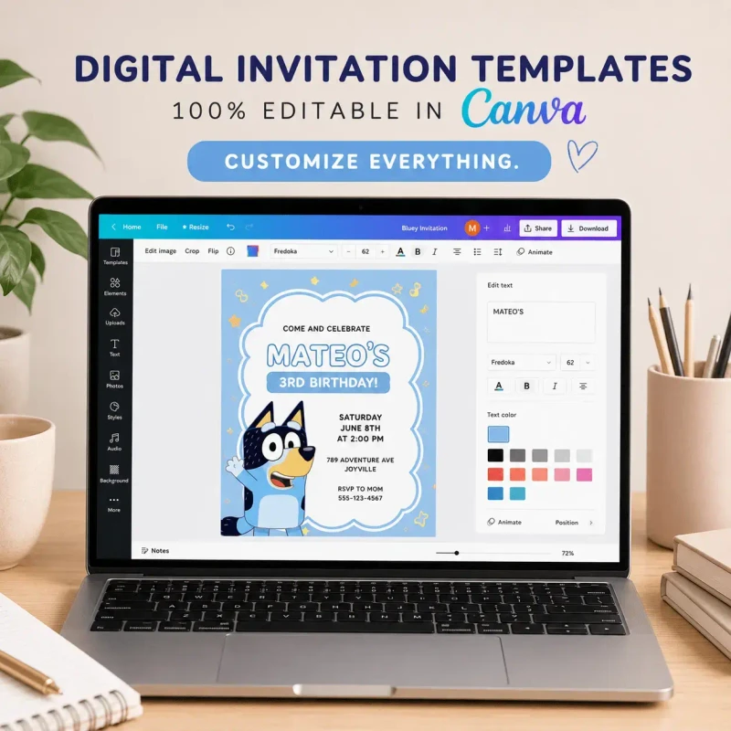 100% editable in Canva
