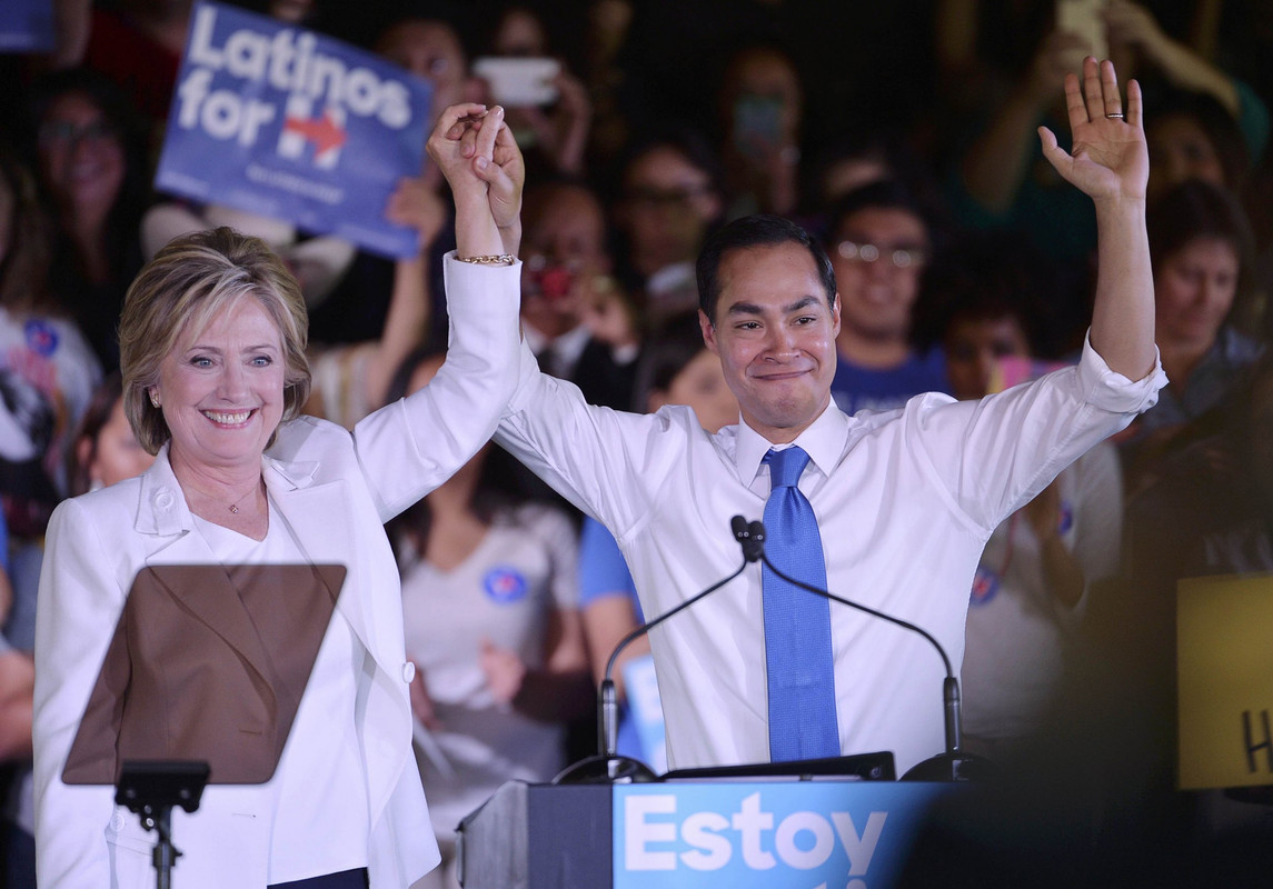 Julian Castro campaigned for Democratic presidential candidate Hillary Clinton in San Antonio during the 2016 election