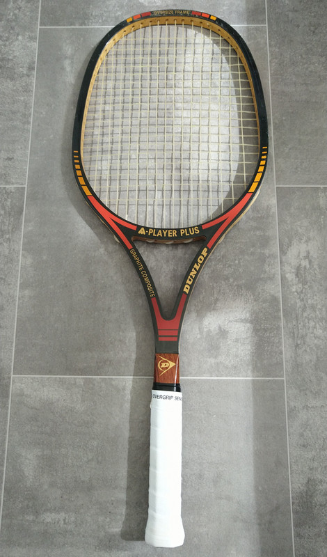 Dunlop A Player Tennis Racquet Pre-Owned Graphite Composite 4 1/4L Free Shipping