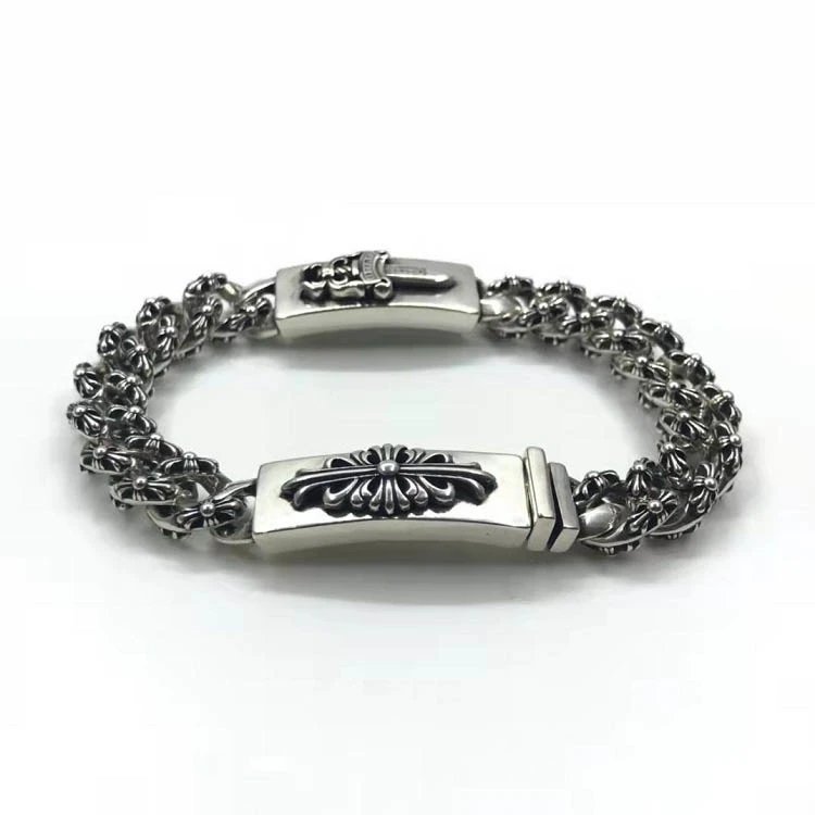 Chrome Hearts Thick Bracelet with Cross [40+ styles]