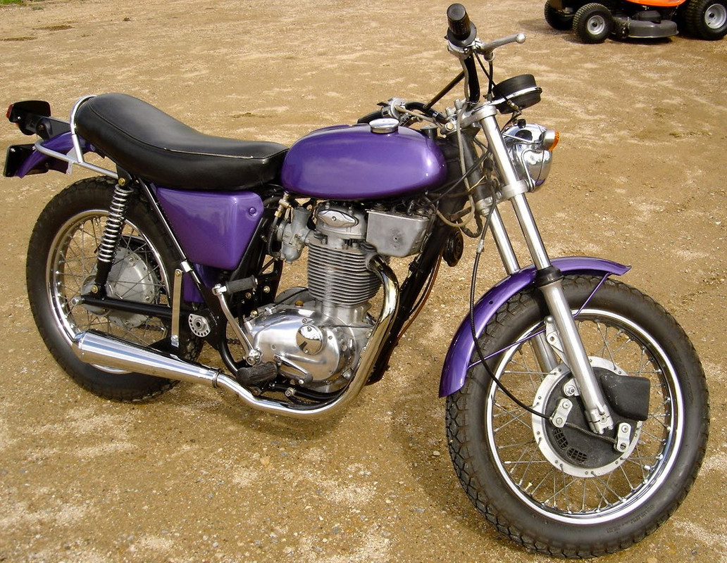 B50 re-painted Plum Crazy