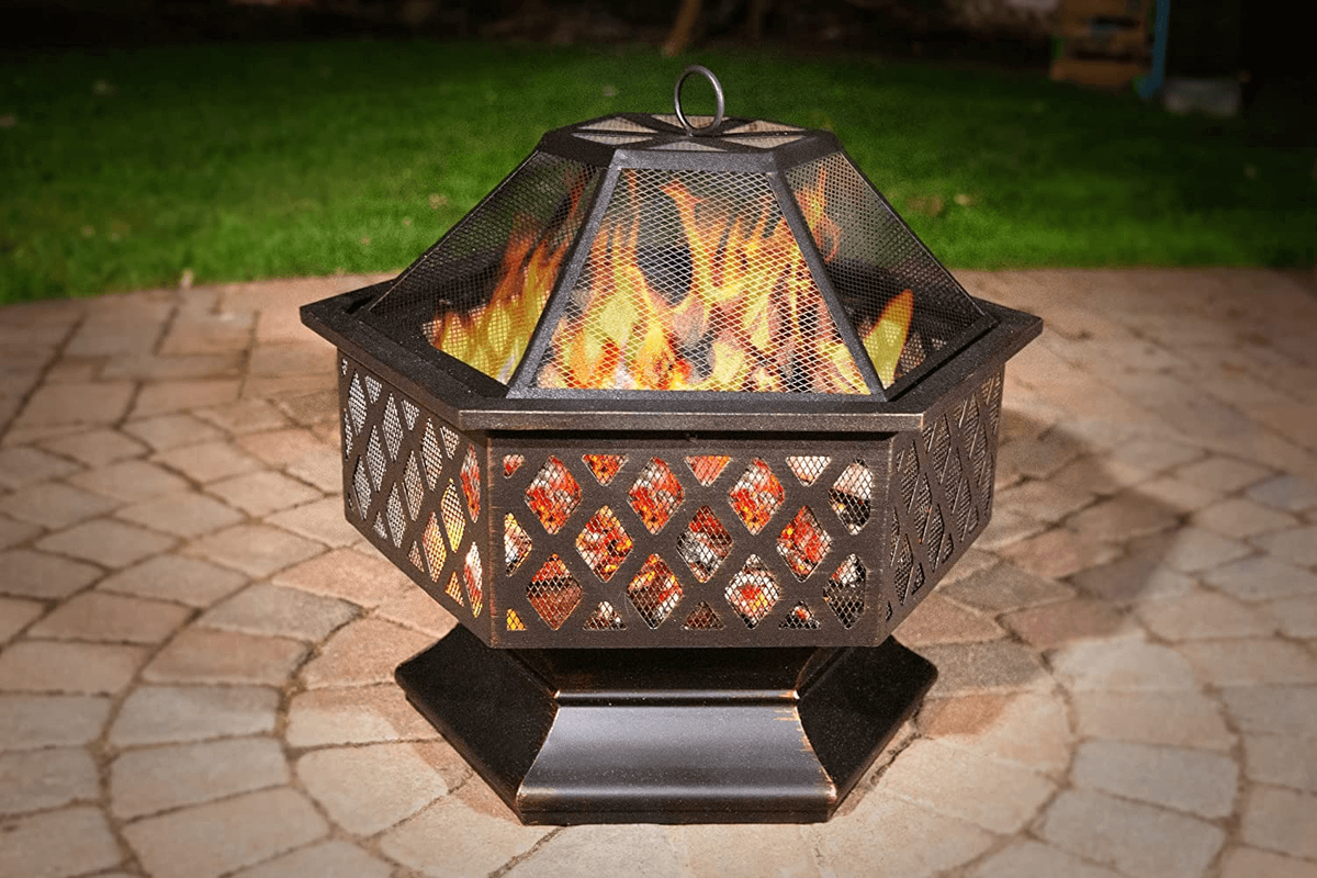wood fire pit