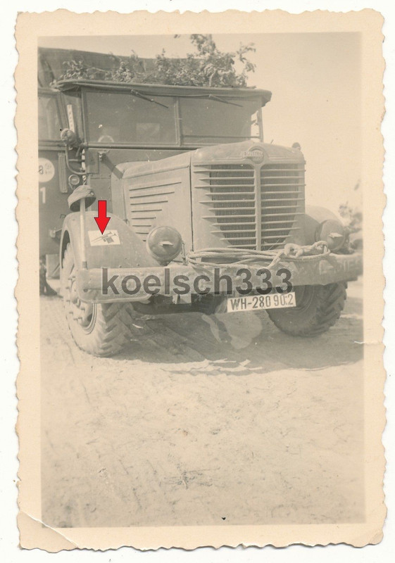 Foto Büssing NAG LKW Wehrmacht TKZ Fanfaren Kenn