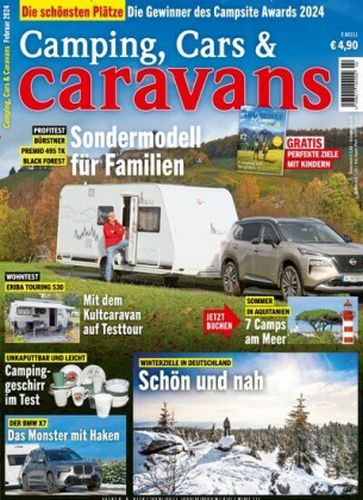 Camping, Cars und Caravans Magazin No 02 Februar 2024