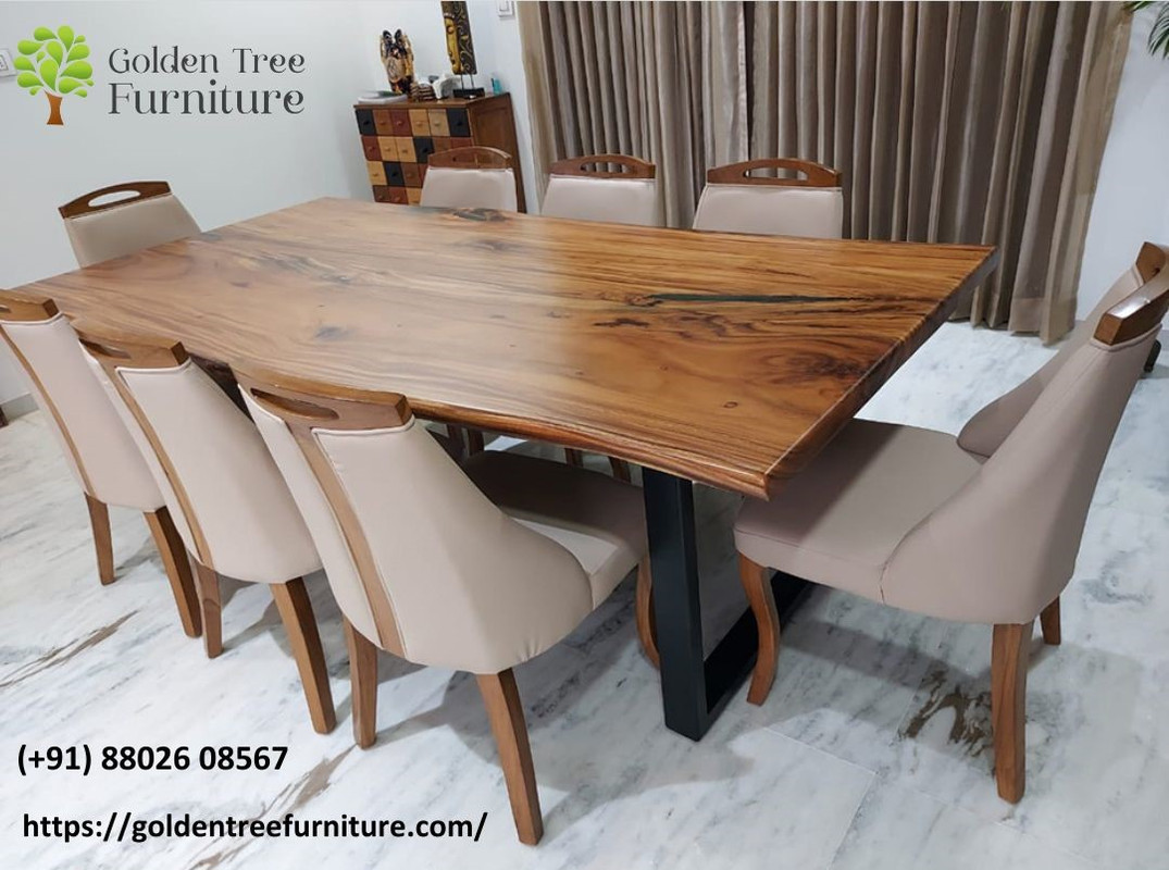 Buy Live Edge Dining Table in India