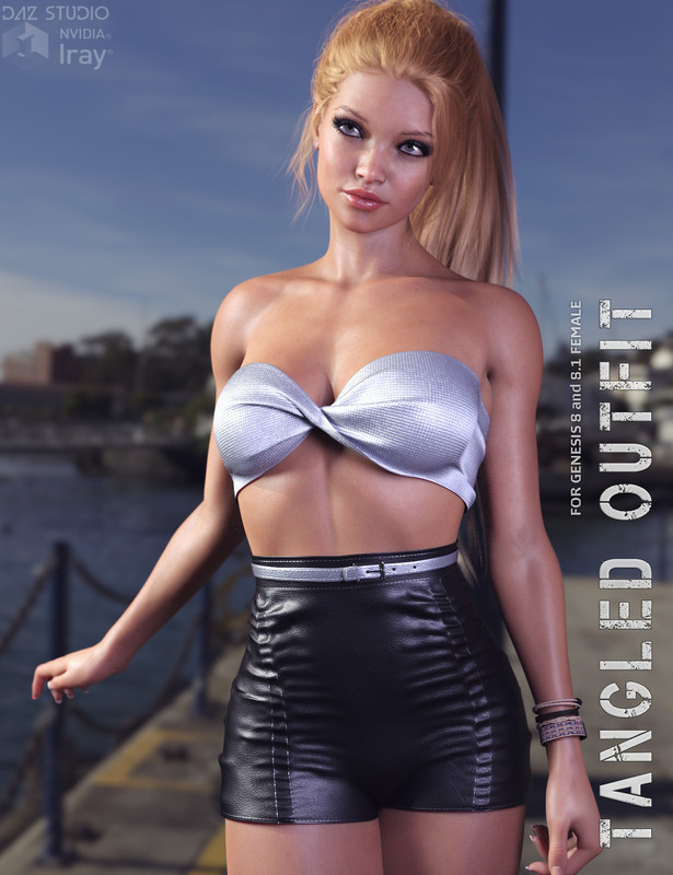 Tangled Outfit for Genesis 8 and 8.1F Tangled Outfit for Genesis 8 and 8.1F