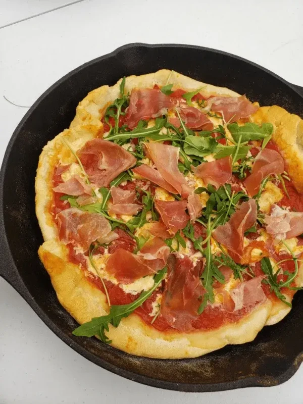 Pizza rápida de sartén