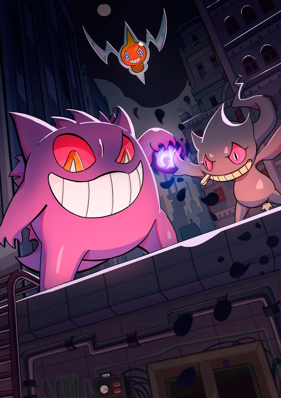 rotom-gengar-banette-and-rotom-pokemon-d