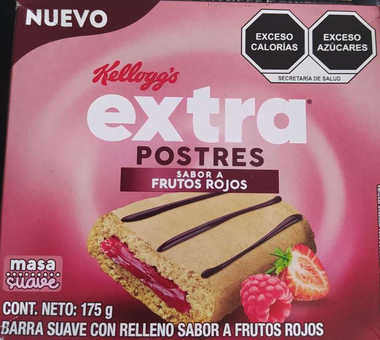 Chedraui: barra extra postres Kellogg's 175g 
