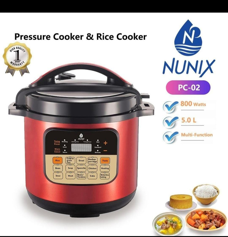 Nunix Electric pressure cooker 5 litres