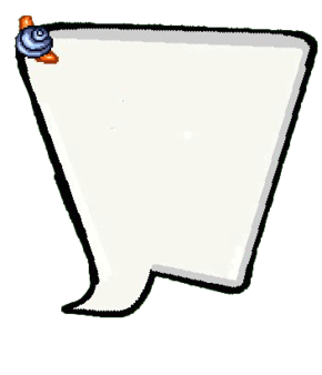 a cartoony text box