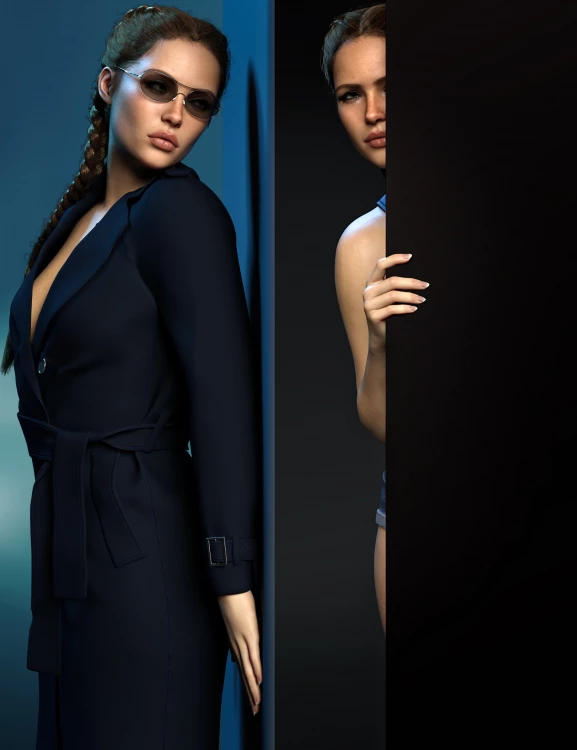 Z Hiding and Sneaking Utility Pose Mega Set for Genesis 9 and 8 Female