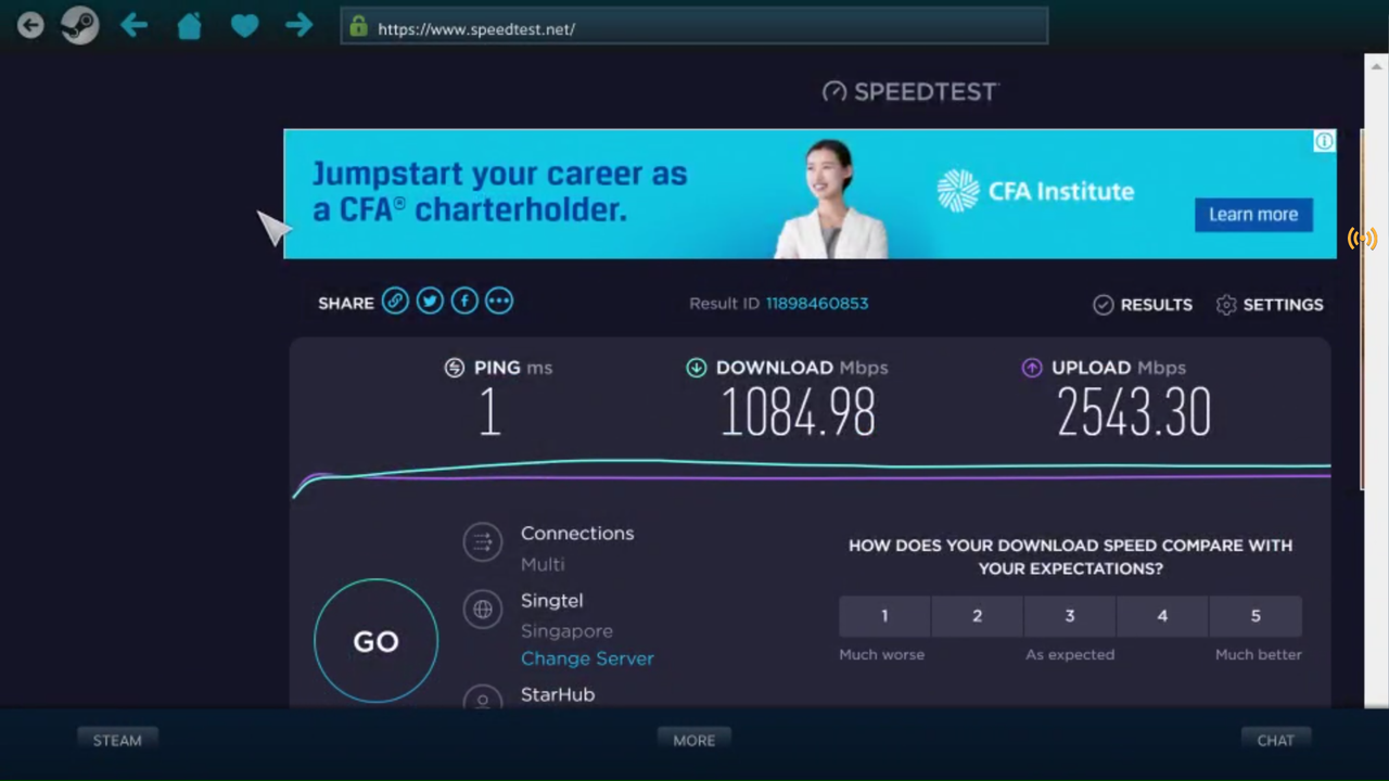 GeForce Now Android Singapore tested using a 2.4 GHz band Wifi