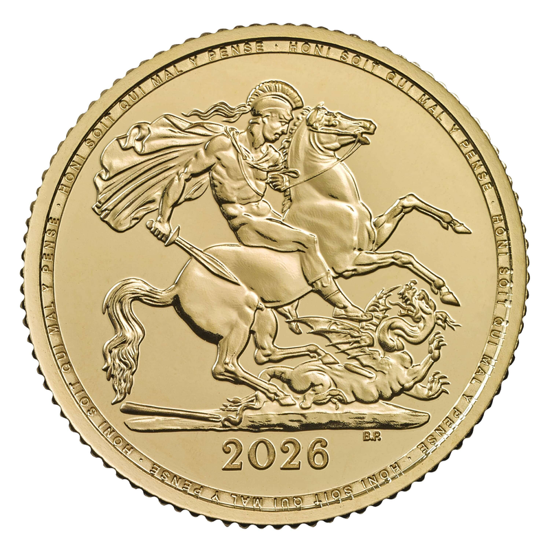 2026 Bullion Half Sovereign Reverse