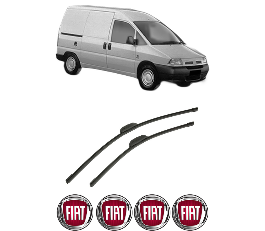 Set stergatoare auto FIAT SCUDO Van (220_) din 1996-2006, pentru parbriz auto, 2 bucati, Bosch Aerotwin Retrofit, din cauciuc siliconat rezistent, 4 Stickere Auto FIAT
