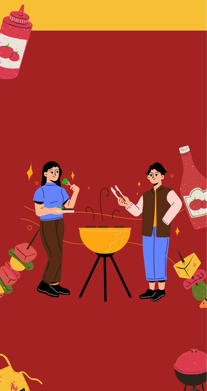 Clem-vibes AfroBel BBQ poster