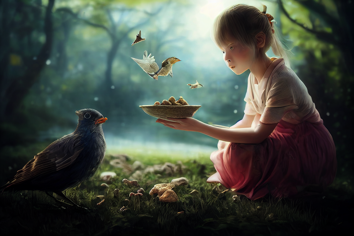 avenuesteram3896-girl-feeds-a-bird-in-a-forest-summer-Painted-B-5cb7ef23-e083-42ca-8435-a5e79f000bfa.png