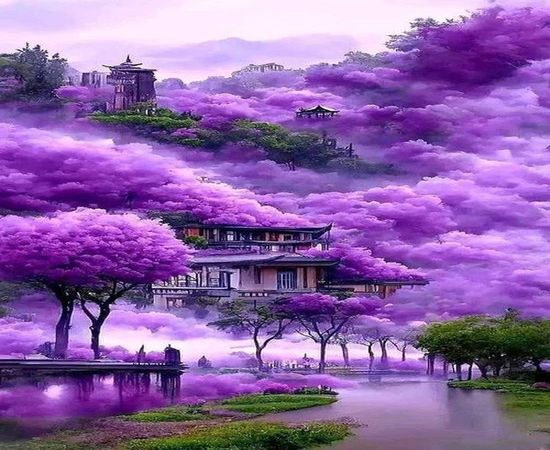 PURPLE-TREES-CLOUDS